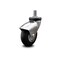 Service Caster 3 Inch Bright Chrome Hooded Neoprene Rubber 7/8 Inch Grip Ring Stem Caster SCC SCC-GR03S310-NPRB-BC-71678 - alternate 3